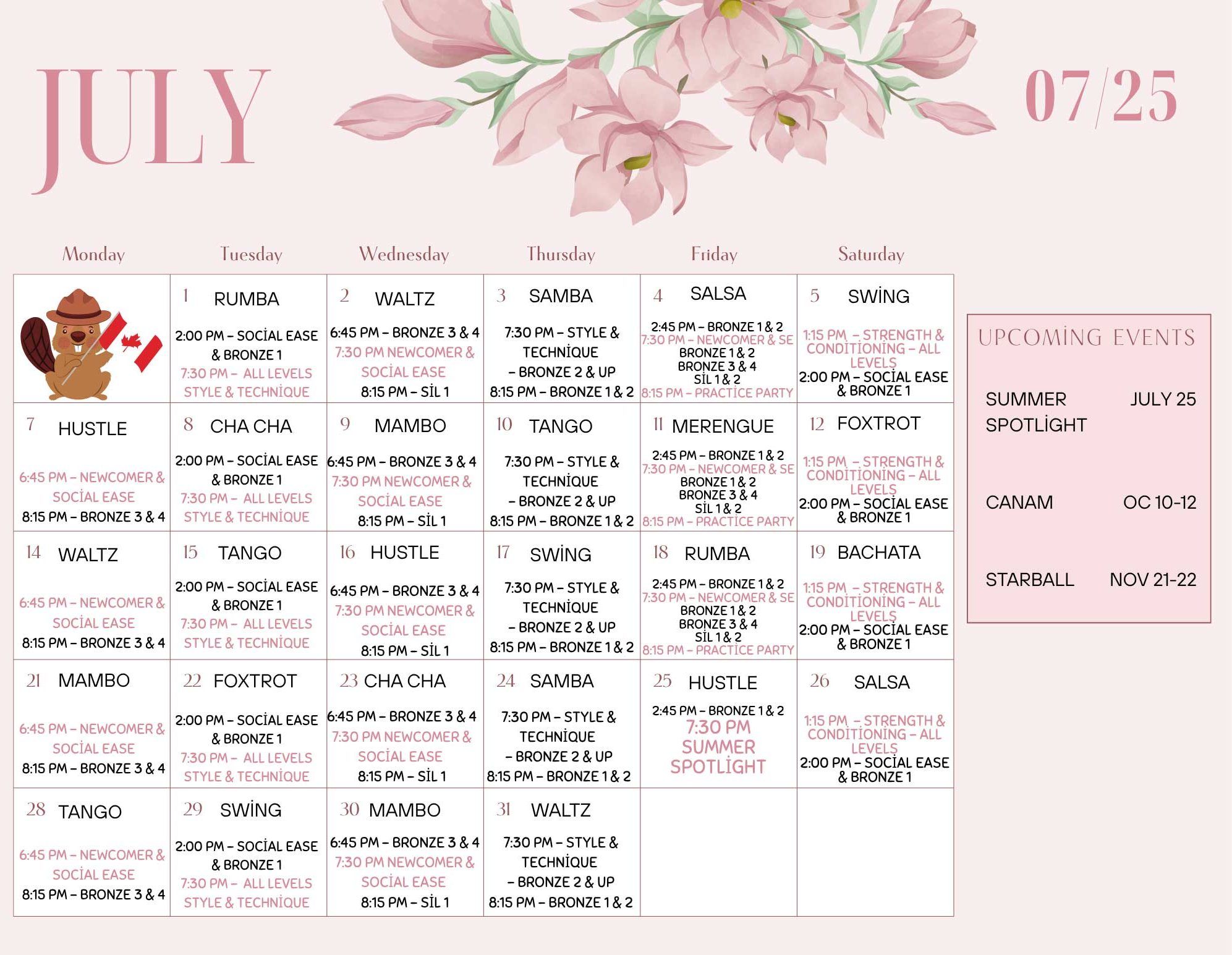 July 2025 Calendar
