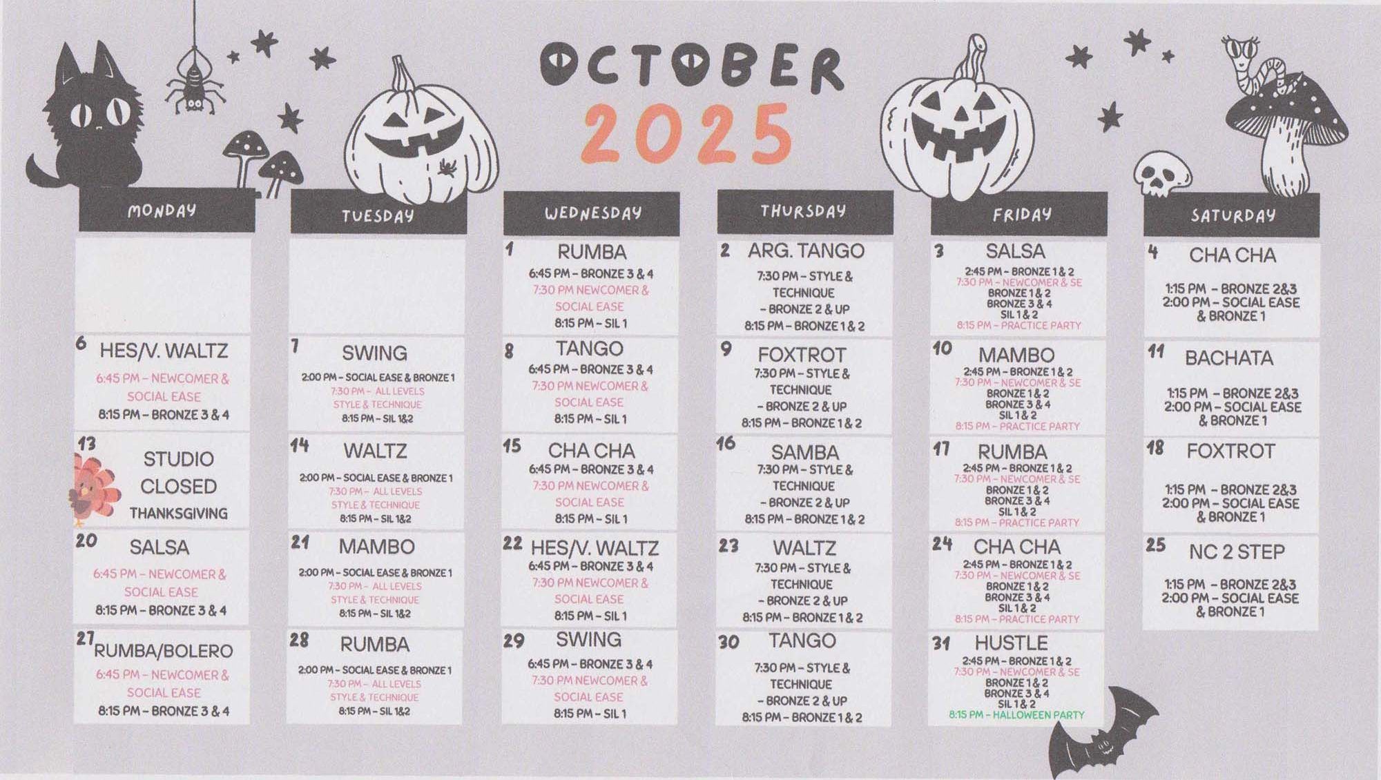October 2025 Calendar