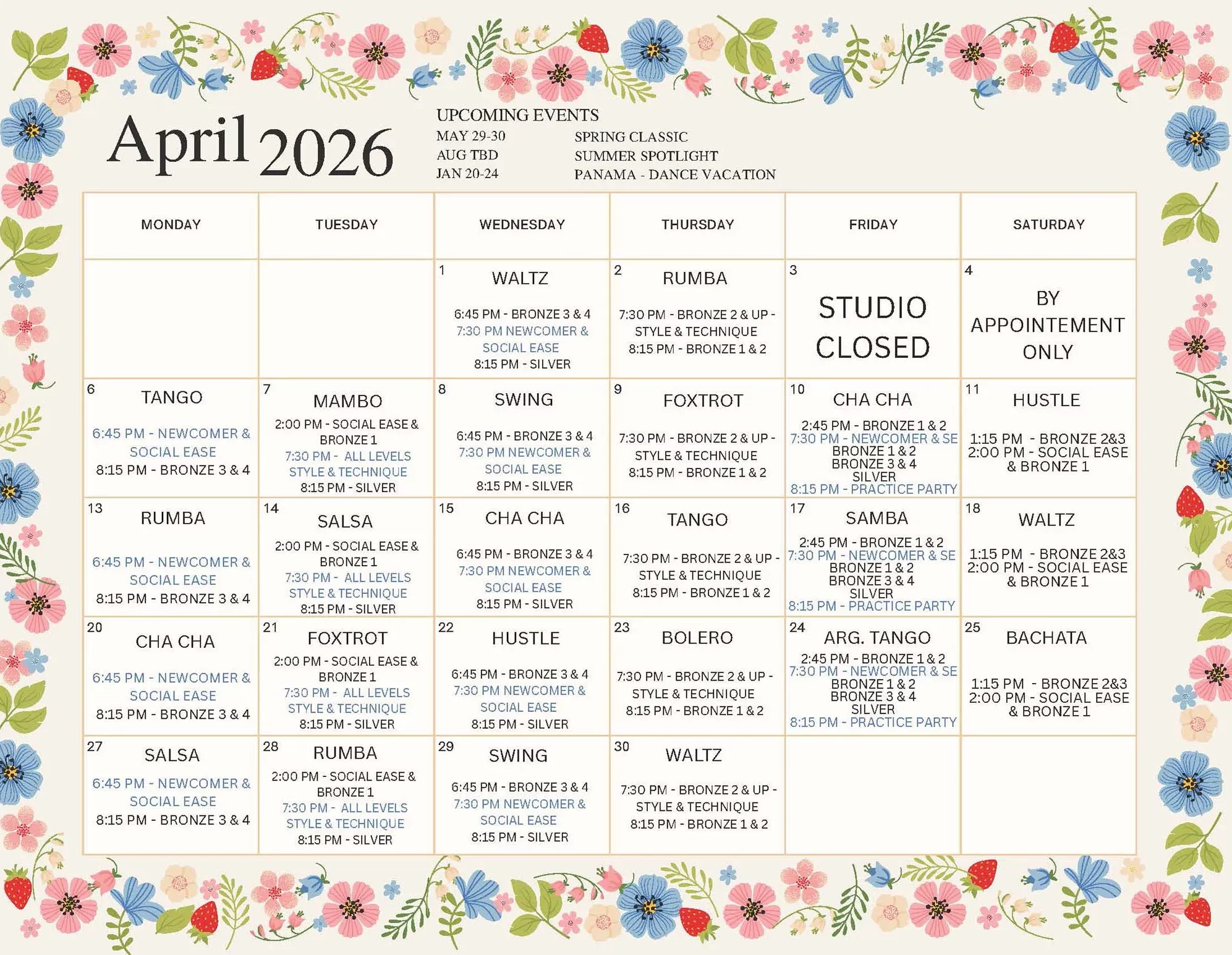 April 2026 Calendar
