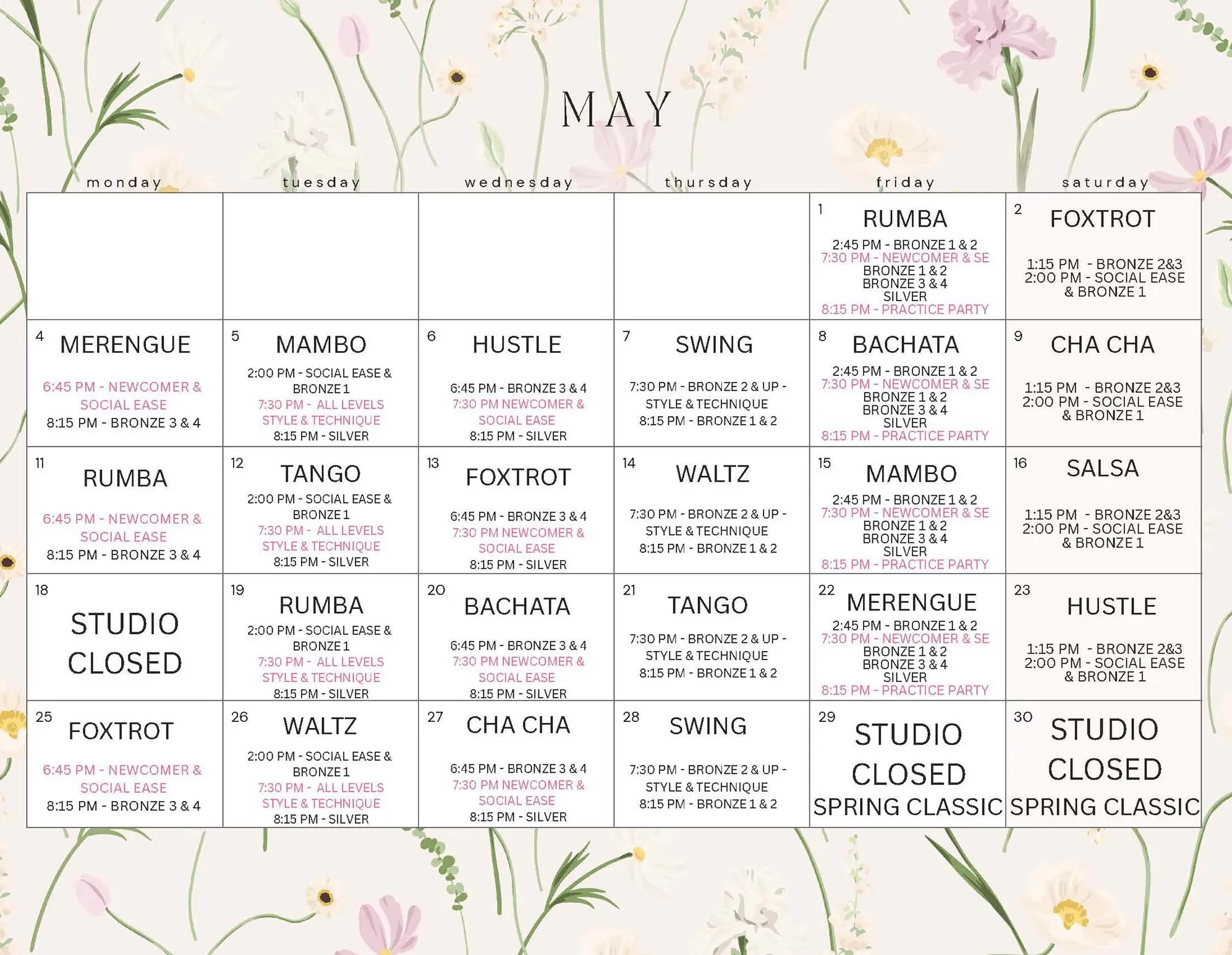 May 2026 Calendar
